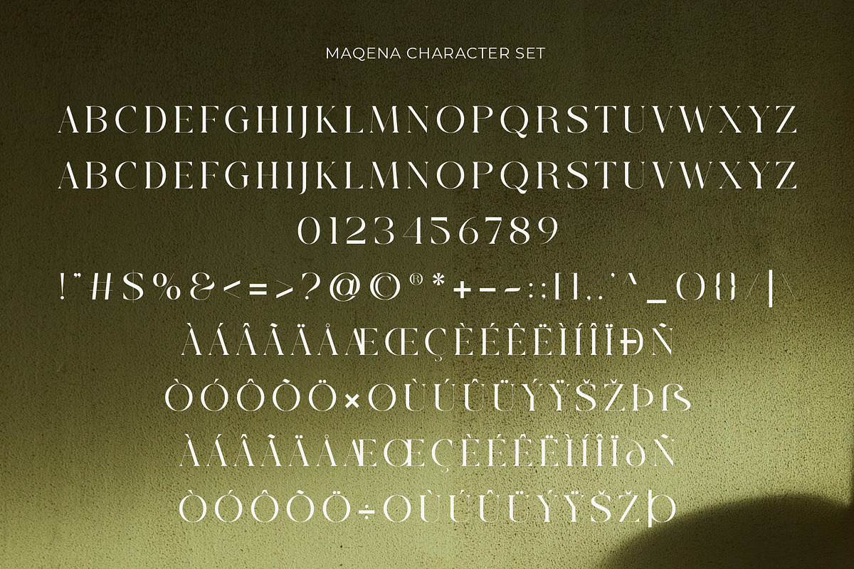 Maqena - Modern Branding, a Serif Font by Muflieart (Photo 8 of 8)