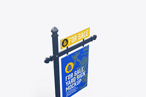 Wooden Real Estate Sign Mockup