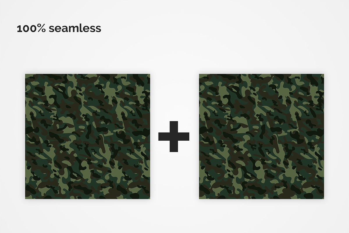 Russia Camouflage Seamless Patterns, a Pattern Graphic by 3Y_Design (Photo 3 of 6)