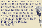 Article Master - Decorated Font, a Serif Font by 177Studio (Thumbnail 8 of 9)