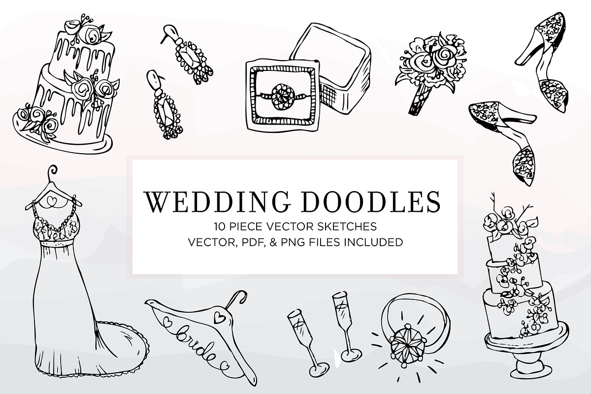 Hand Sketched Vectors - Wedding, an Illustration by r.r.palacios (Photo 1 of 3)