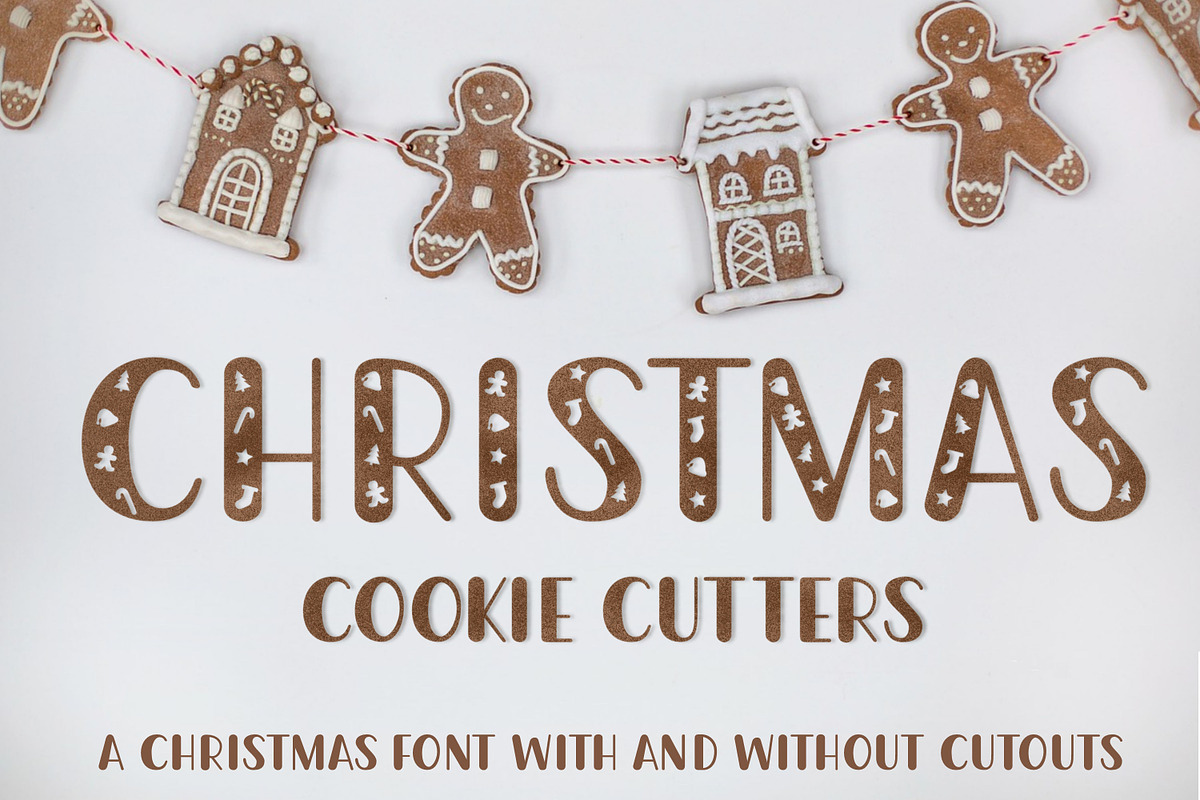 Christmas Cookie Cutters Font, a Handwritten Font by Stacy's Digital Designs (Photo 1 of 8)