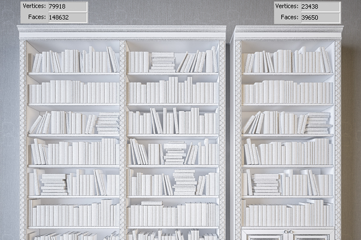 Book shelves, a Furniture 3D Model by anna-archi shop (Photo 2 of 3)
