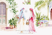 Moroccan decor watercolor clipart, a Decorative Illustration by Patishop Art (Thumbnail 9 of 12)