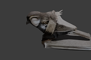 Bound Winged Sparrow Symbolic 3D Mo, an Animal 3D Model by Temer (Thumbnail 5 of 6)