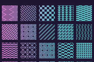 GEOMETRIC PATTERN BRUSHES PROCREATE