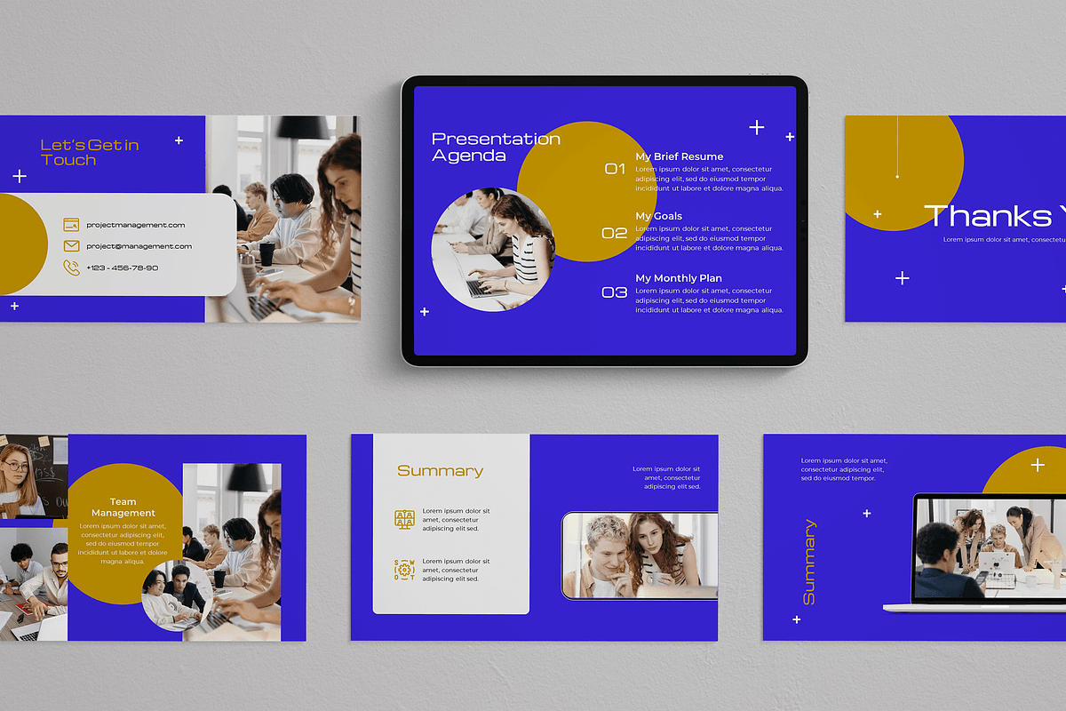 Project Presentation Template, a Presentation Template by Flat Icons