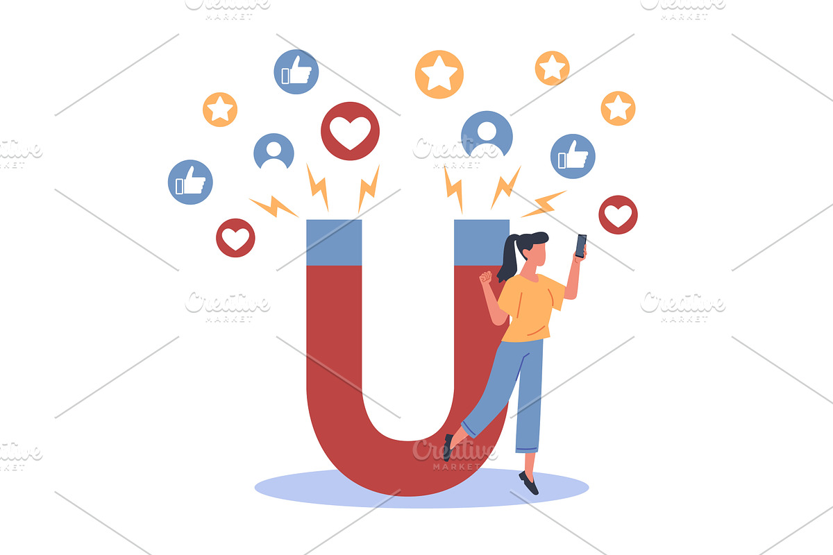 Social network profile. Internet, a Technology Illustration by YummyBuum
