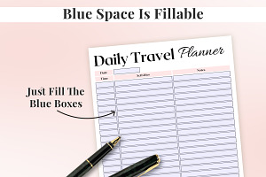 Daily Road-trip Printable Planner