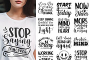 Positive Motivational Quotes SVG, an Object Graphic by EllaMaiyaali (Thumbnail 1 of 10)