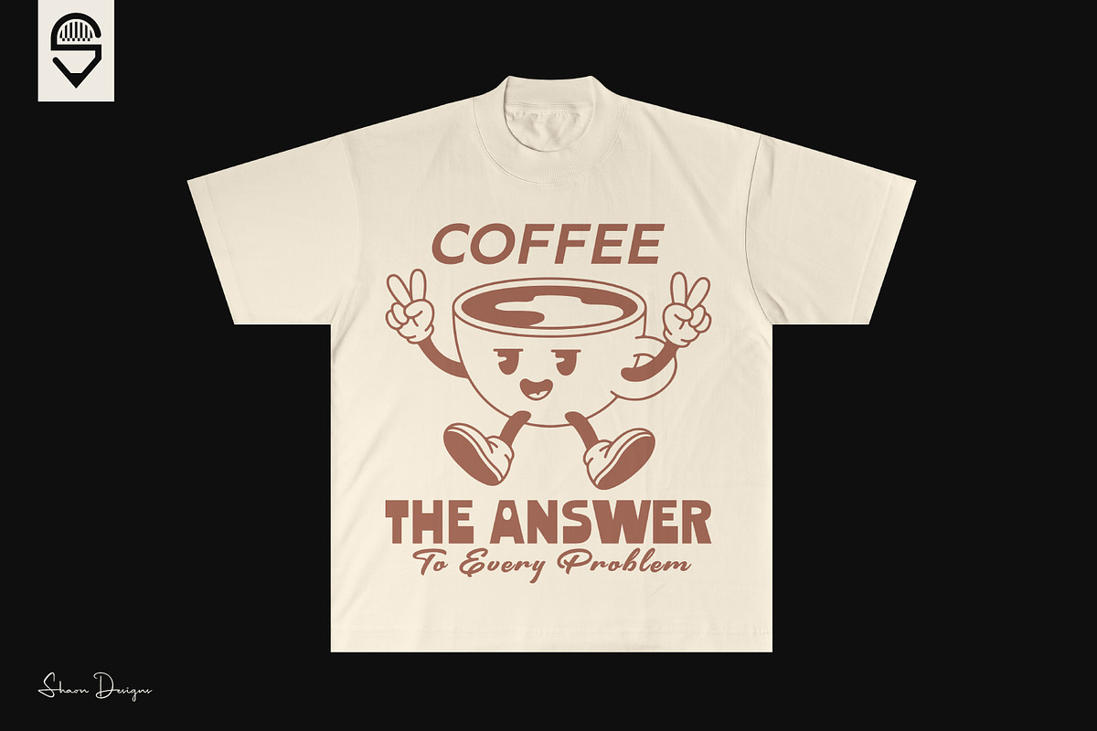 Coffee Lover & Retro Character — Set, a Graphic by shaondesigns (Photo 5 of 13)