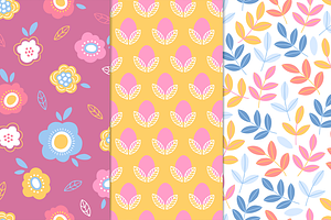 12 Easter Seamless Patterns