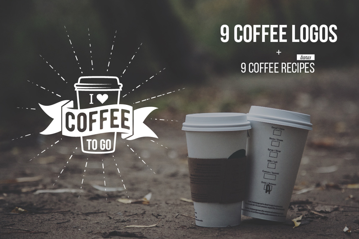 Coffee logos and recipes, a Branding & Logo Template by Alex_Ivanov (Photo 1 of 3)
