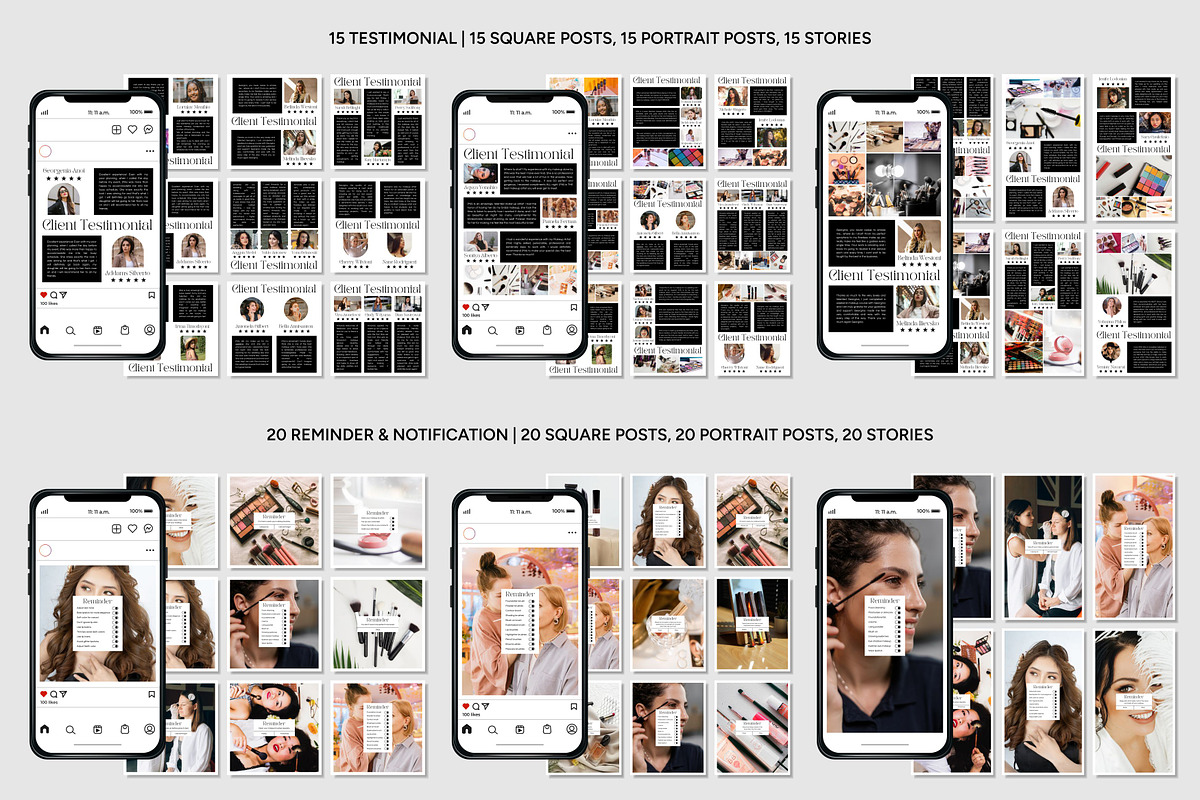 Makeup Instagram Template, a Social Media Template by Kalubuak (Photo 4 of 10)