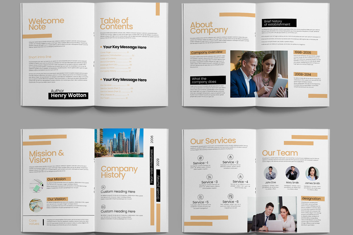 Minimal Business Company Profile, a Brochure Template by ContestDesign (Photo 2 of 3)
