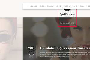 April Streets Beauty HTML Template