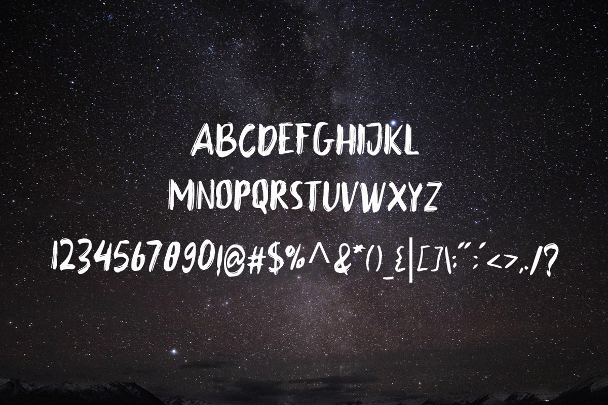 Babbock Brush Font preview 6