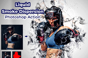 Liquid Smoke Dispersion Photoshop, an Action Add-On by Studio Retouch