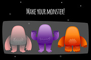 Funny monster creation kit, an Object Illustration by nenochka (Thumbnail 2 of 4)