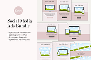 Facebook & Instagram Ad Templates, a Social Media Template by Joanna Lane Designs (Thumbnail 1 of 4)