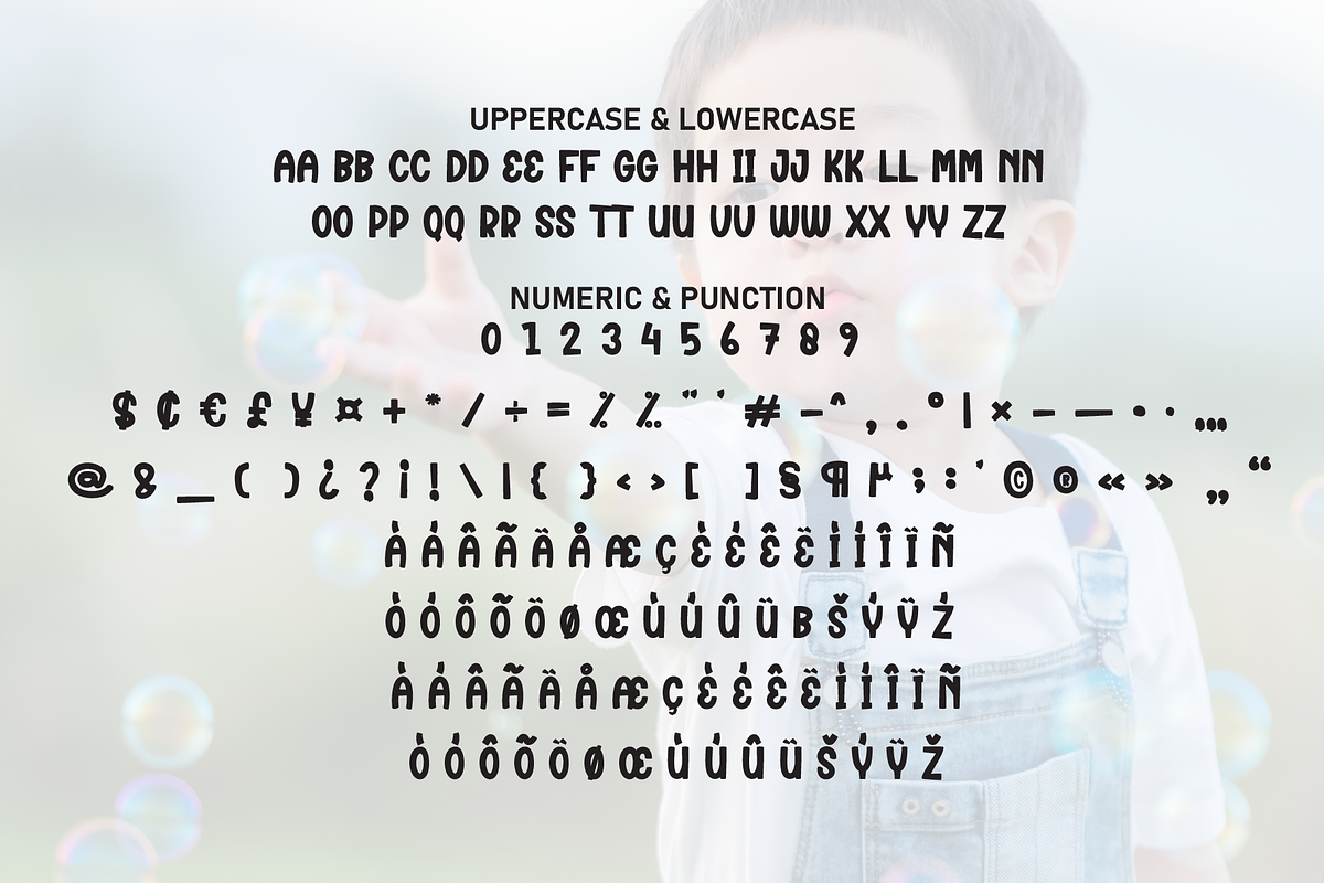 Kids Bubble | Script Font, a Script Font by Scratchones (Photo 7 of 8)