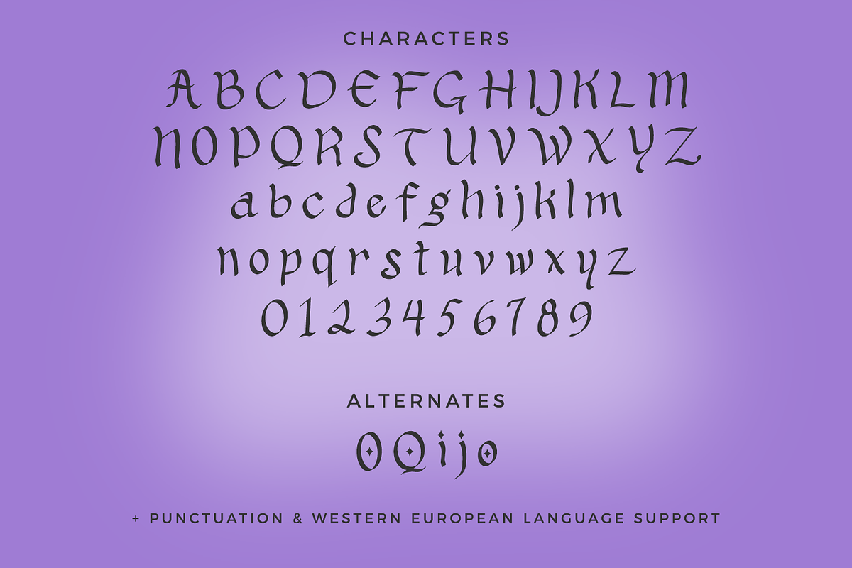Silent Hollow - A Display Font, a Handwritten Font by Beck McCormick (Photo 10 of 10)
