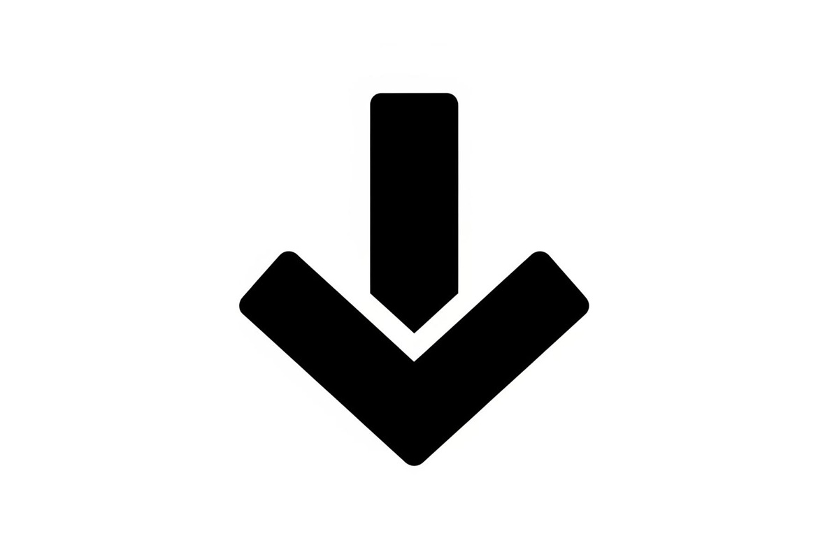 Bold Down Arrow Minimal Icon Bundle, an Icon by hafijul (Photo 10 of 10)