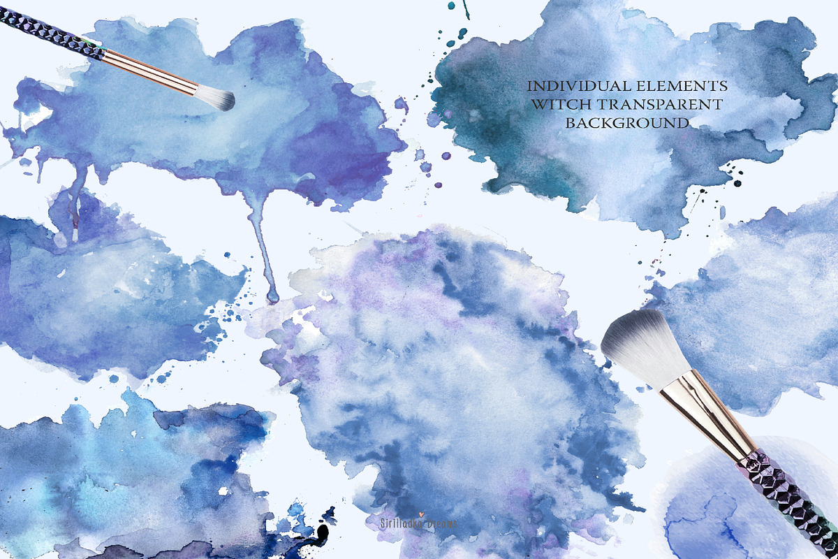 Dusty blue spots, a Texture Illustration by Siriliadka Dreams (Photo 2 of 5)