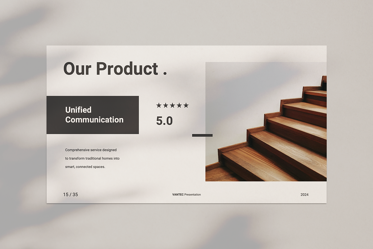 Vantec Pitch Deck - Powerpoint, a Presentation Template by Surotype (Photo 6 of 10)