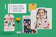 Modern Floral Clipart & Patterns, a Seasonal Illustration by Ejevyaka (Thumbnail 2 of 8)