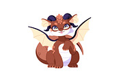 Cute baby dragons set + patterns, an Animal Illustration by PaperTrident (Thumbnail 7 of 13)