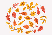 Autumn leaves and plants flat set, an Object Graphic by Vector_Art (Thumbnail 2 of 7)