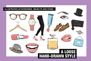 Fashion Props and Objects Clipart, an Object Illustration by Wingsart Studio (Thumbnail 2 of 4)