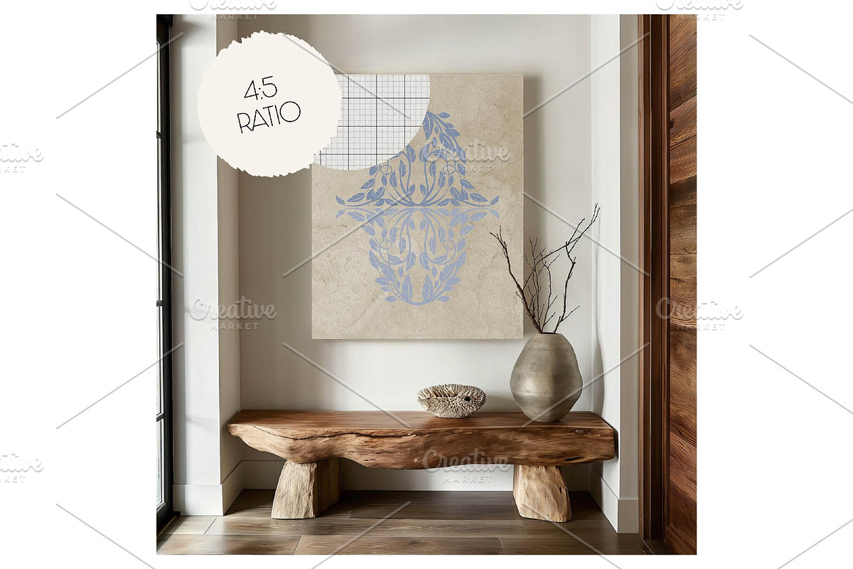 RUSTIC Canvas Mockup, a Household Mockup by MOAROShop (Photo 3 of 7)