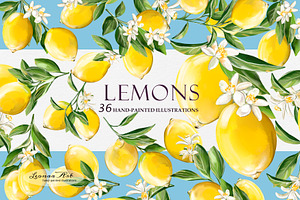 Lemons Clipart Set