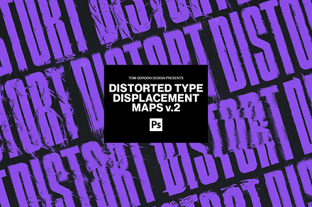 Distorted Type Displacement Maps V.2