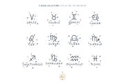 ZODIAC SIGNS LINE ART, an Object Illustration by Kate Art (Thumbnail 3 of 19)