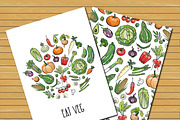 Eat veggies! Vector illustration, a Food Illustration by Red Spruce's Vector Shop (Thumbnail 2 of 3)
