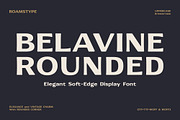 Belavine Rounded – Elegant Soft-Edge, a Sans Serif Font by Roams Type (Thumbnail 1 of 8)