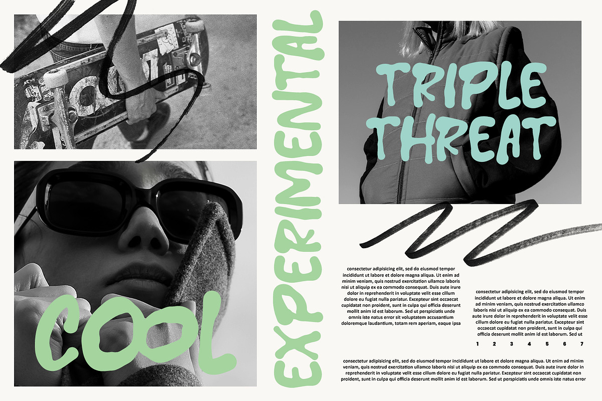 Korema Bold Raw Tribal Display Font, a Handwritten Font by Maulana Creative (Photo 5 of 7)