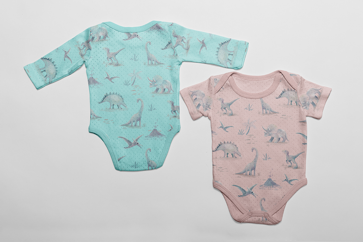 Dinosaurs Neutral Pattern, a Pattern Graphic by Lady Bruniere Design (Photo 17 of 17)