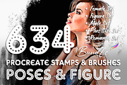 figure stamps male poses, a Brush Add-On by SannaIllustrations (Thumbnail 1 of 6)