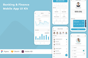 Banking & Finance Mobile App UI Kit