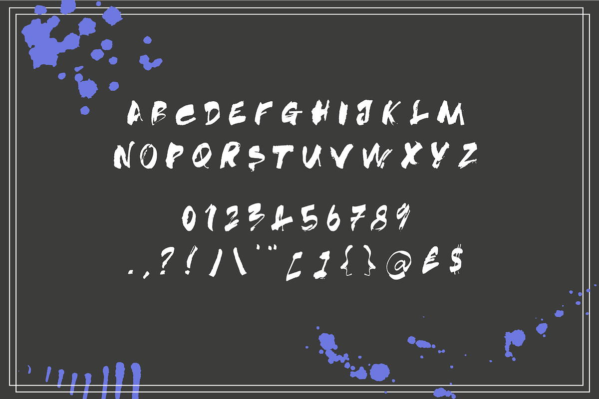 SASQUATCH HAND TEXTURED Font preview 4