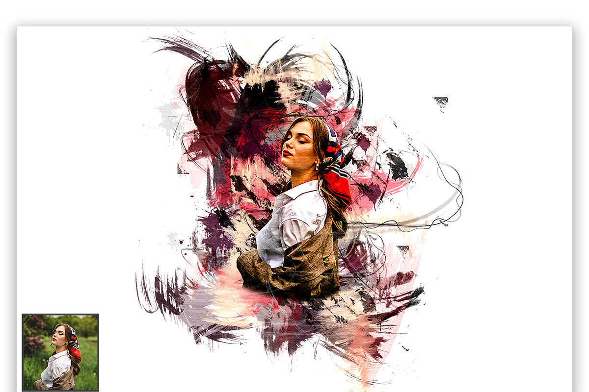 Abstract Watercolor Photoshop Action, an Action Add-On by Studio Retouch
