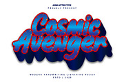 Cosmic Avenger | Handwritten Font, a Handwritten Font by Aveni Letter Type (Thumbnail 1 of 12)