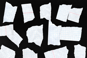 40 Ripped Paper Transparent Shapes