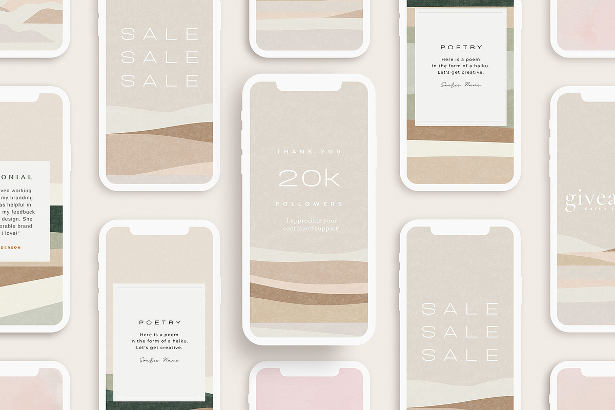 Modern Abstract Landscapes, a Texture Illustration by Basia Stryjecka (Photo 9 of 22)