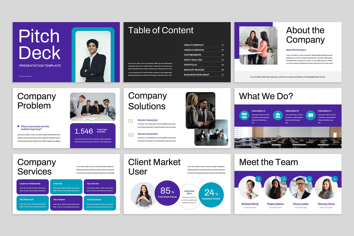 Pitch Deck PowerPoint, a Presentation Template by rgbryand (Photo 2 of 7)