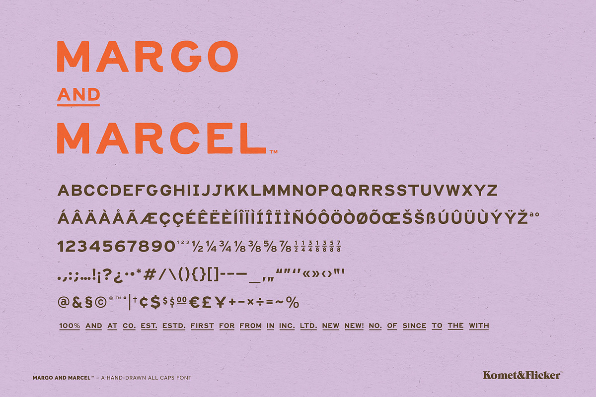Margo and Marcel - A Hand-Drawn Font, a Sans Serif Font by Komet & Flicker (Photo 15 of 15)